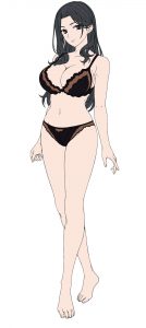 藤本真理　立ち絵　ポーズ２　下着色あり